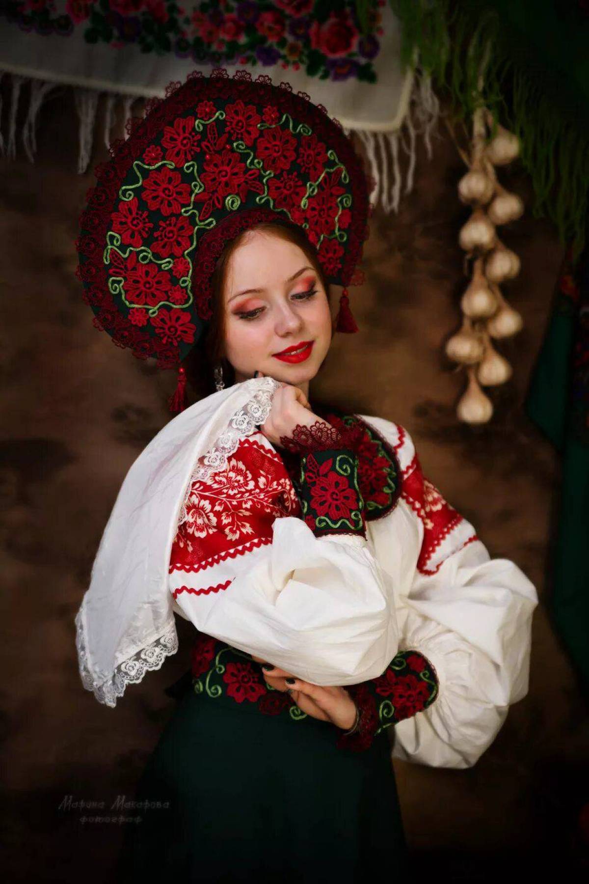 Women in Slavic costumes underwear in Makasar