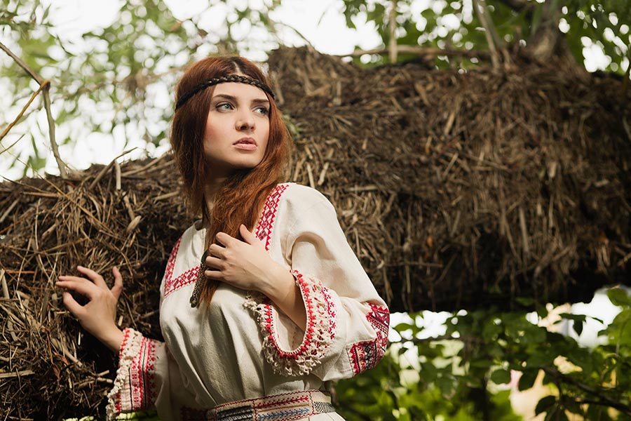 Women in Slavic costumes in Makasar
