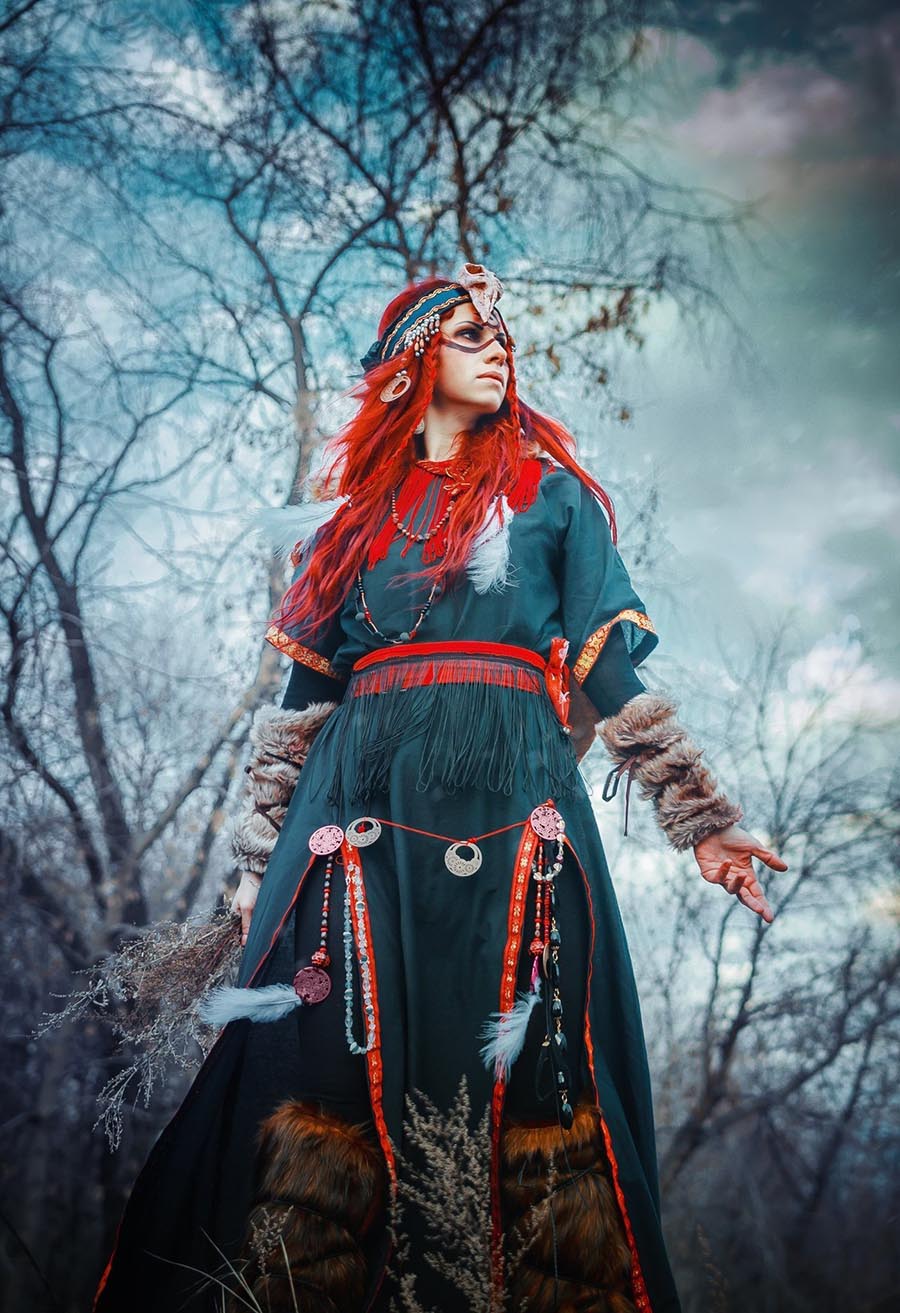 Girls in Slavic costumes underwear in Makasar