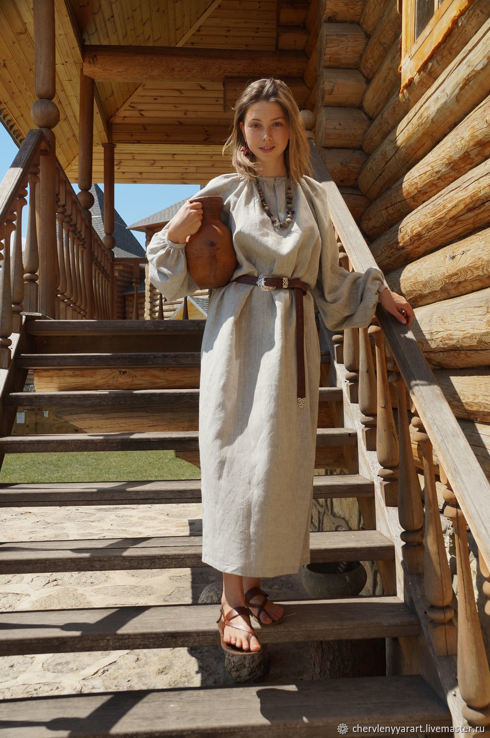 Girls in Slavic costumes in Makasar